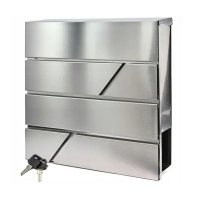 Skrzynka na listy pocztowa na gazety, ulotk DUŻA WRZUTNIA STAL NIERDZEWNA INOX